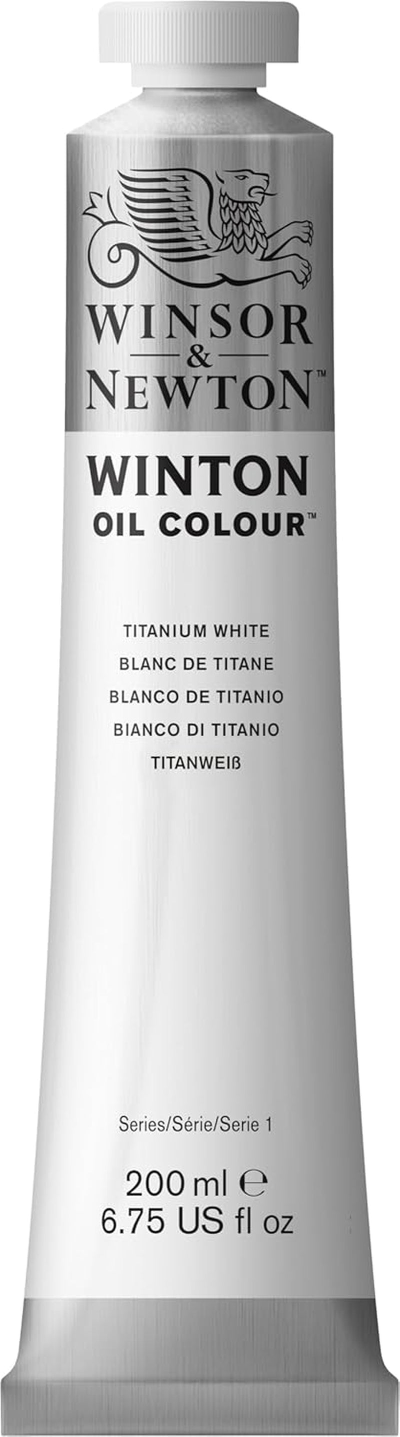 Winsor & Newton Winton Oil Color, 200Ml (6.75-Oz) Tube, Titanium White