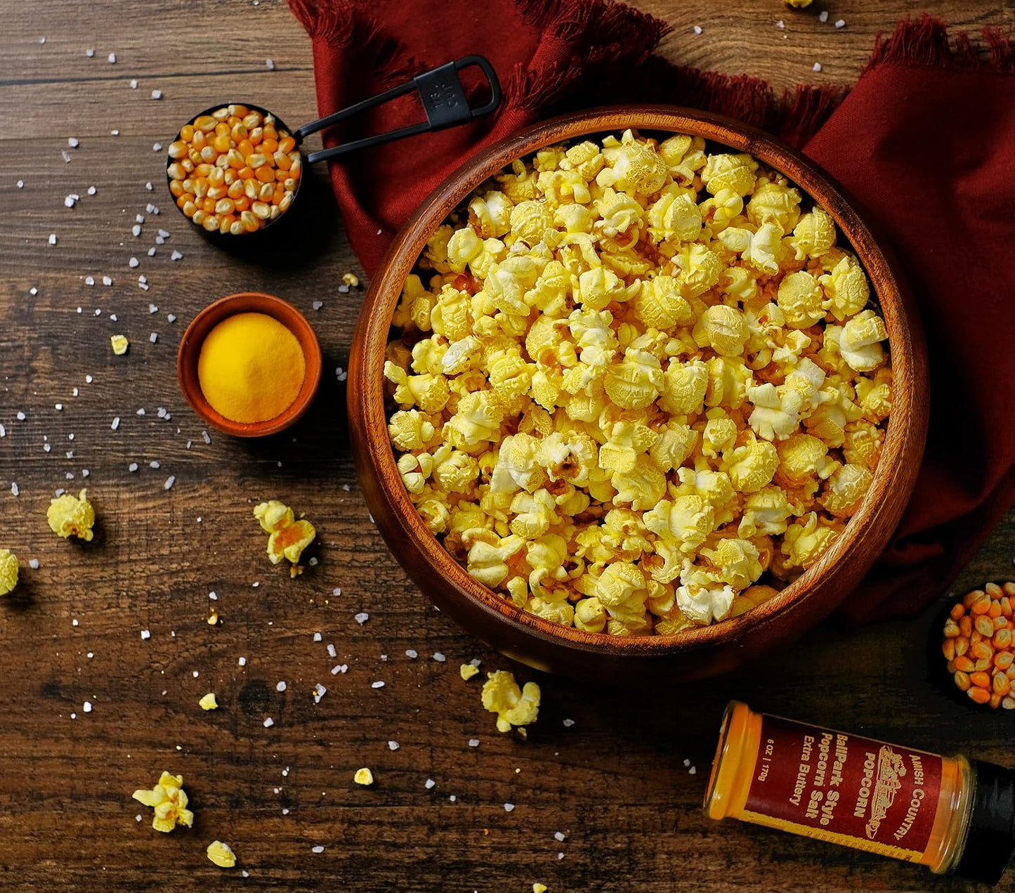 Amish Country Popcorn | Ballpark Buttersalt Popcorn Salt - 6 Oz Bottle | Old Fashioned, Non-Gmo and Gluten Free (6 Oz Bottle)