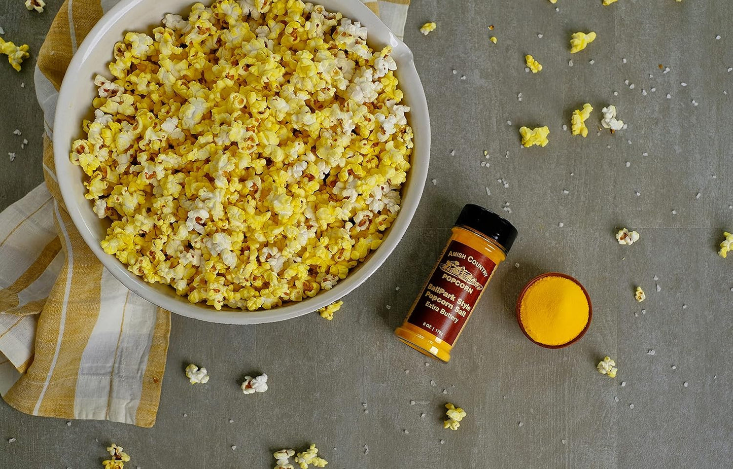 Amish Country Popcorn | Ballpark Buttersalt Popcorn Salt - 6 Oz Bottle | Old Fashioned, Non-Gmo and Gluten Free (6 Oz Bottle)