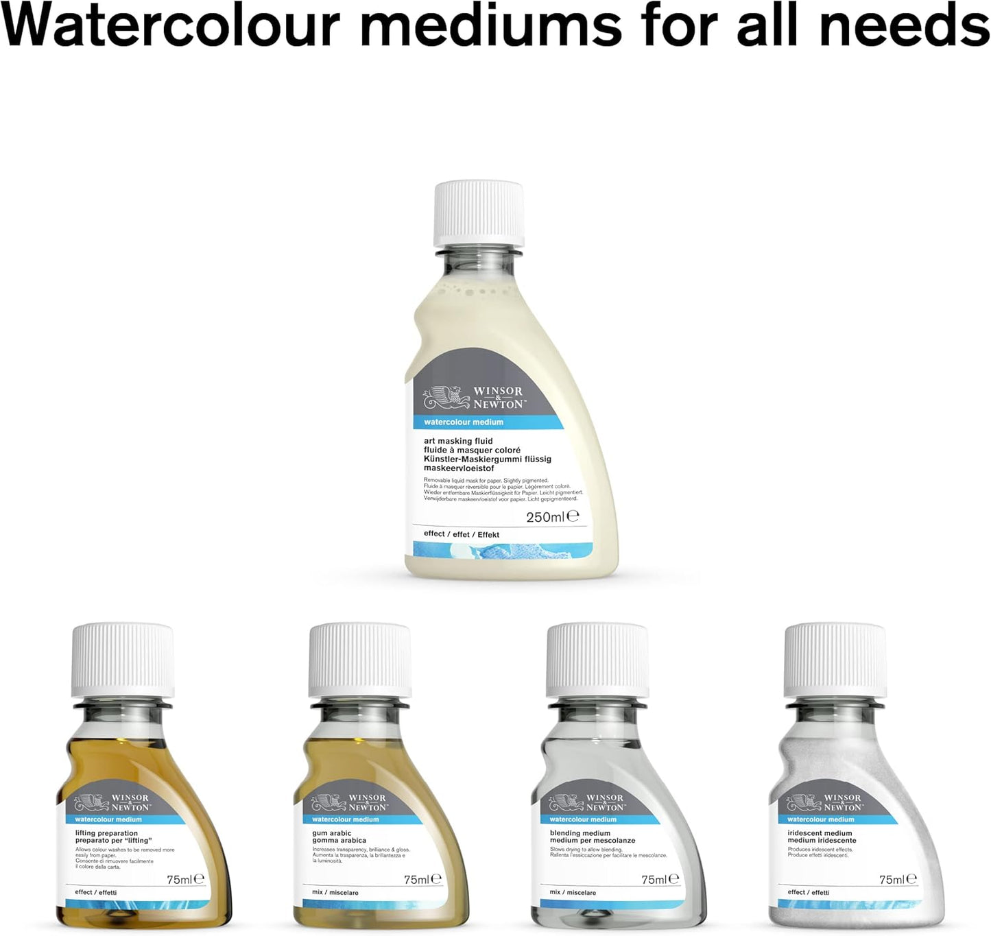 Winsor & Newton Watercolor Medium, Iridescent Medium, 75Ml (2.5-Oz) Bottle