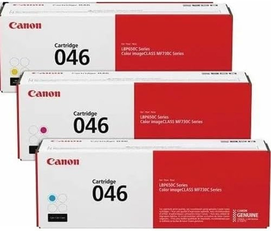 Canon CRG-046 3-Color Cyan, Magenta and Yellow Toner Cartridge Set