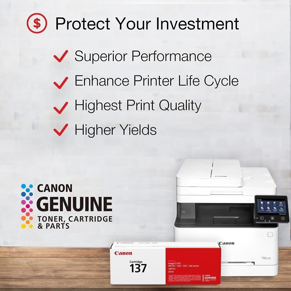 Canon CRG-137 Black Toner Cartridge, 9435B001AA, 2-Pack
