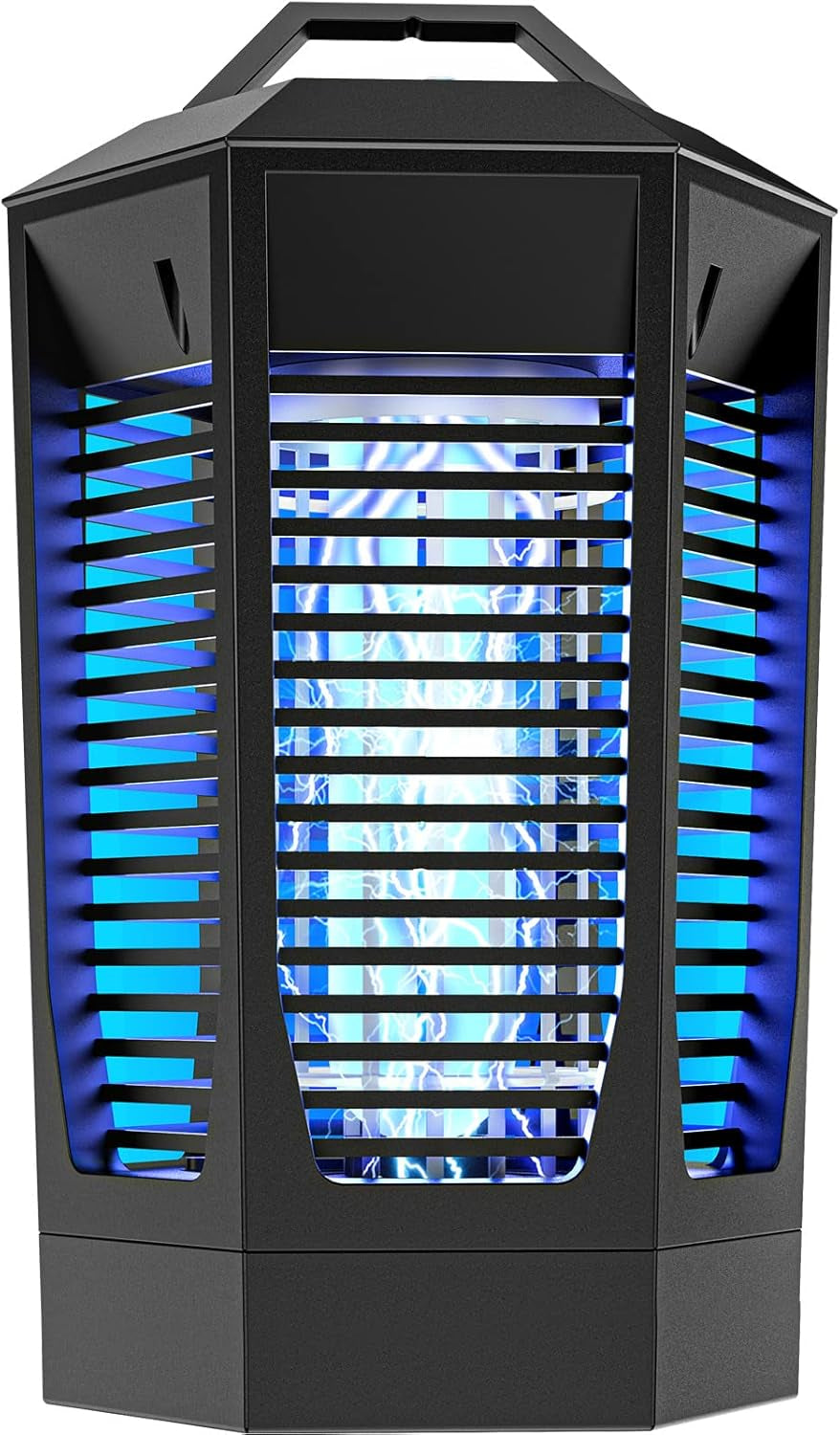 Bug Zapper Outdoor Indoor, 4200V High Powered Mosquito Zapper with Dusk to Dawn Light Sensor, 18W Electric Bug Mosquito Zapper Killer up to 2300 Sq Ft for Patio Garden Home Kitchen