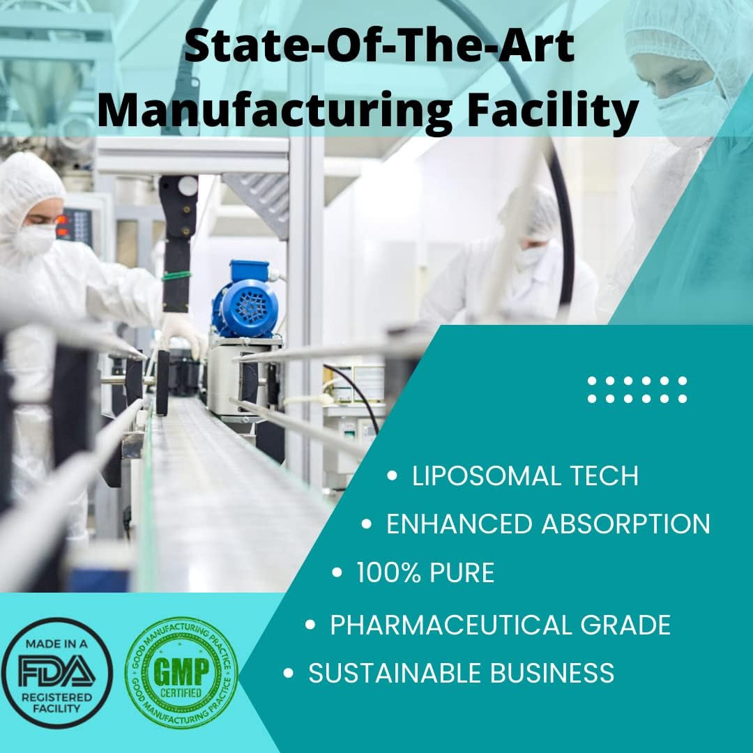 850Mg Liposomal Glutathione Supplement | 60 Total Liposomal Softgels | Antioxidant Supplement W/Gluta-Iv™, 100X Absorption over Powder Glutathione