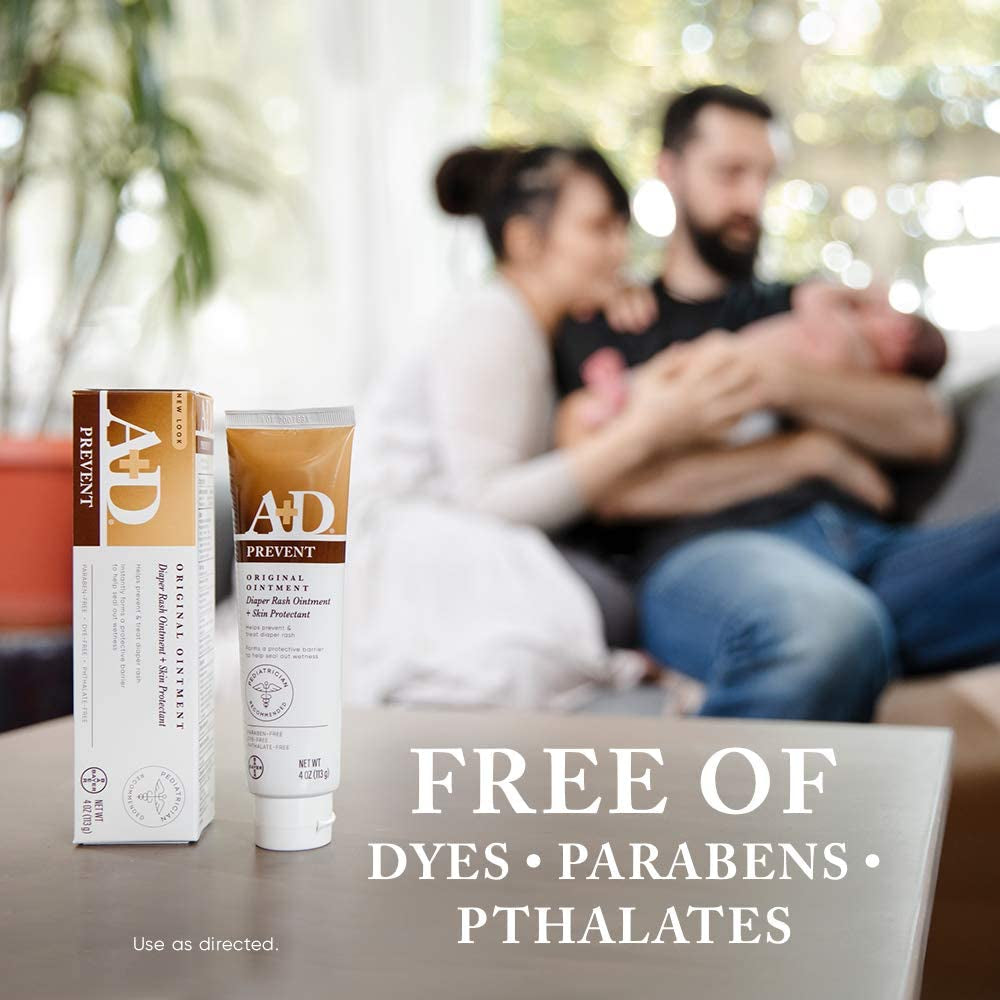 A+D Original Diaper Rash Ointment, Skin Protectant with Lanolin and Petrolatum, (Packaging May Vary) Cream 16 Ounce (Pack of 1)