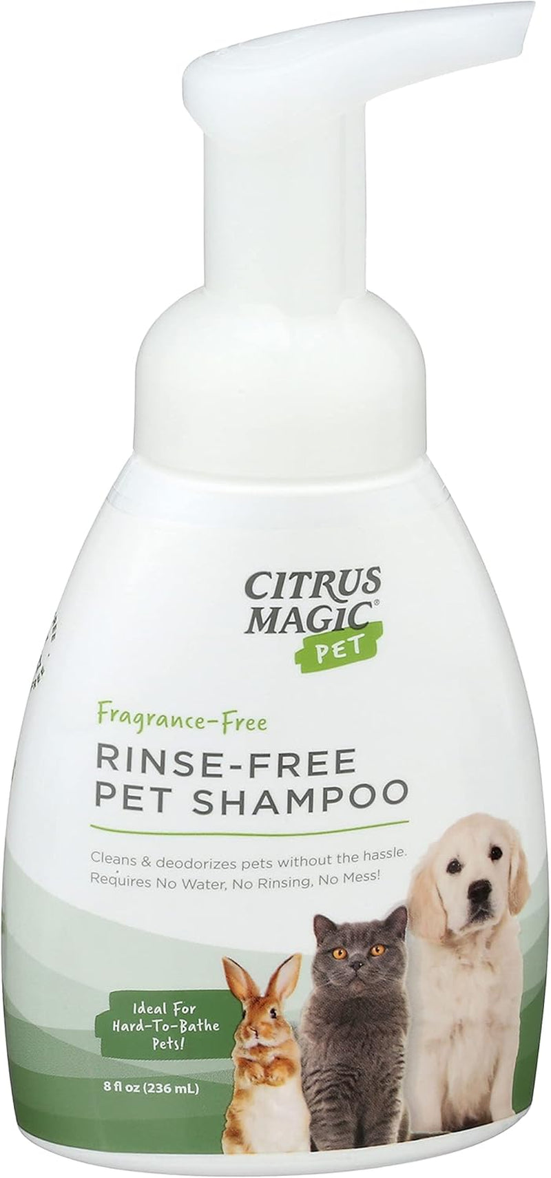 Citrus Magic Pet Rinse-Free Pet Shampoo, 8-Fluid Ounce