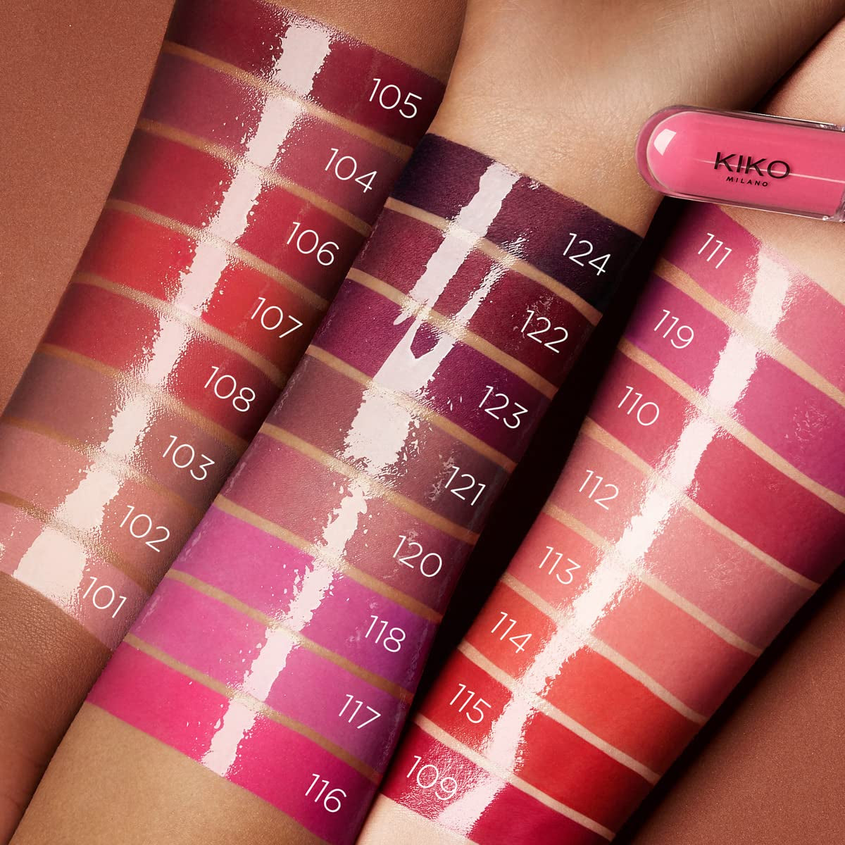 Kiko Milano - Unlimited Double Touch 121 Liquid Lipstick with a Bright Finish in a Two-Step Application. Lasts up to 16 Hours. No-Transfer Base Colour.