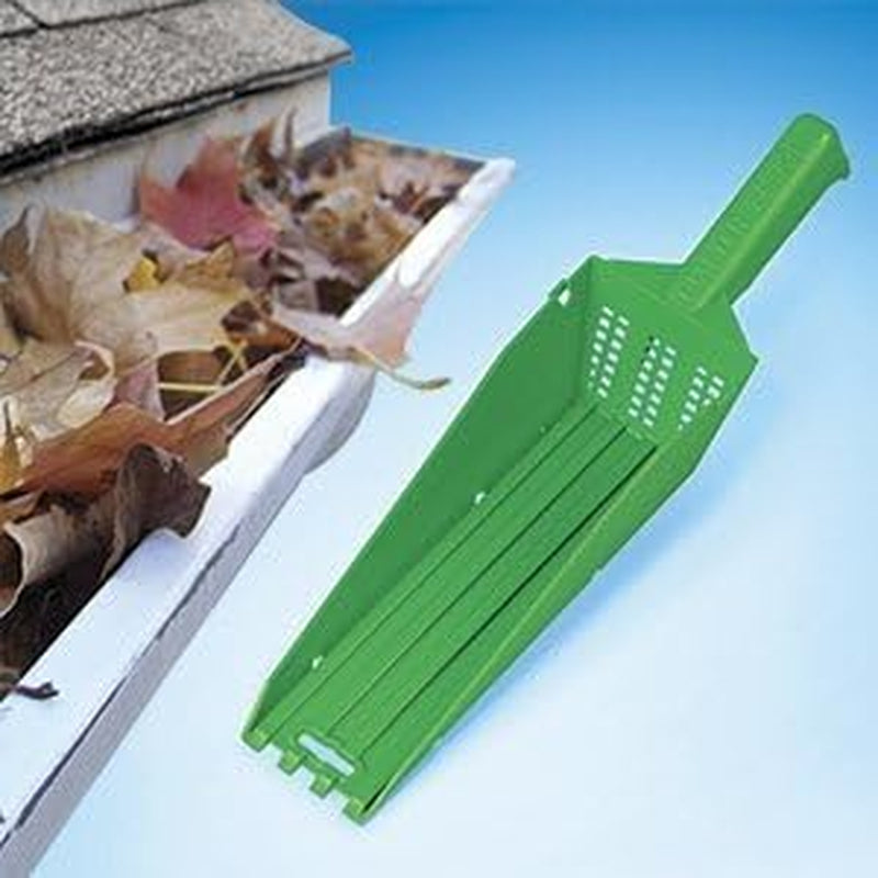 The Wedge Gutter Cleaning Scoop - Water Exits Thru the Grid so You Only Pick up Debris and Leaves