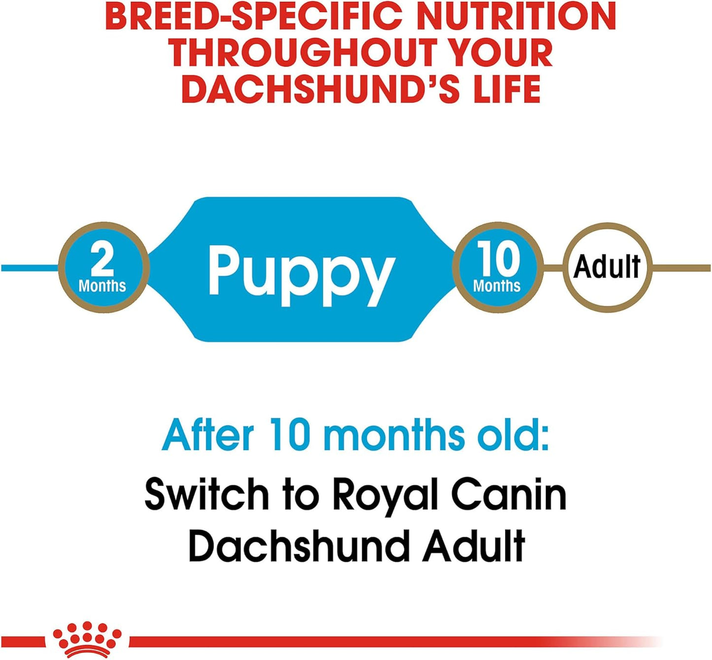 Royal Canin Dachshund Puppy Breed Specific Dry Dog Food, 2.5 Lb Bag