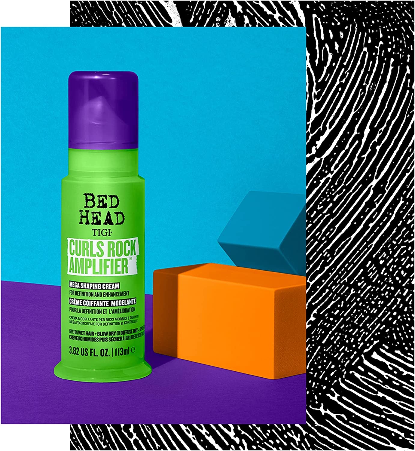 Bed Head by TIGI Curls Rock Amplifier Curl Cream for Curly Hair, the Ultimate Curl Cream for Curly Hair Care 3.82 Fl Oz