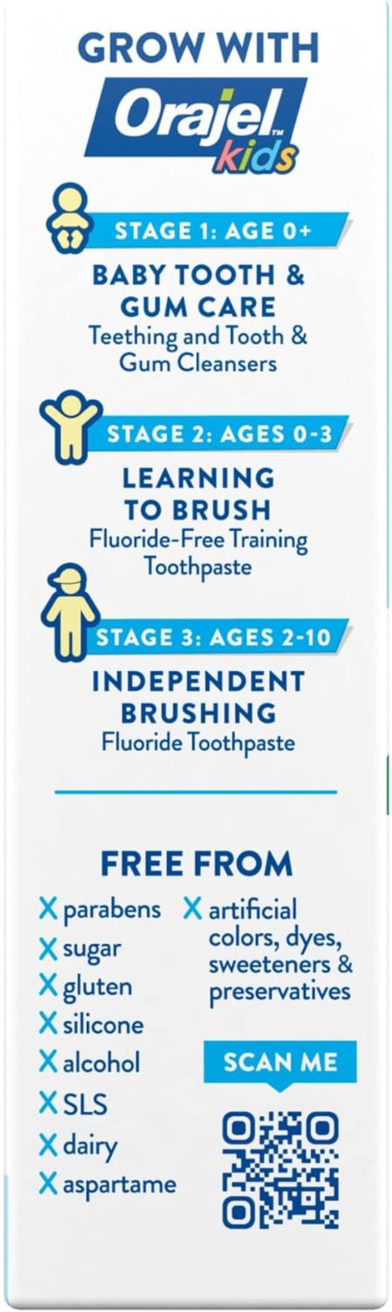 Orajel Kids Elmo Training Toothpaste Fluoride-Free; #1 Pediatrician Recommended Fluoride-Free Toothpaste*,