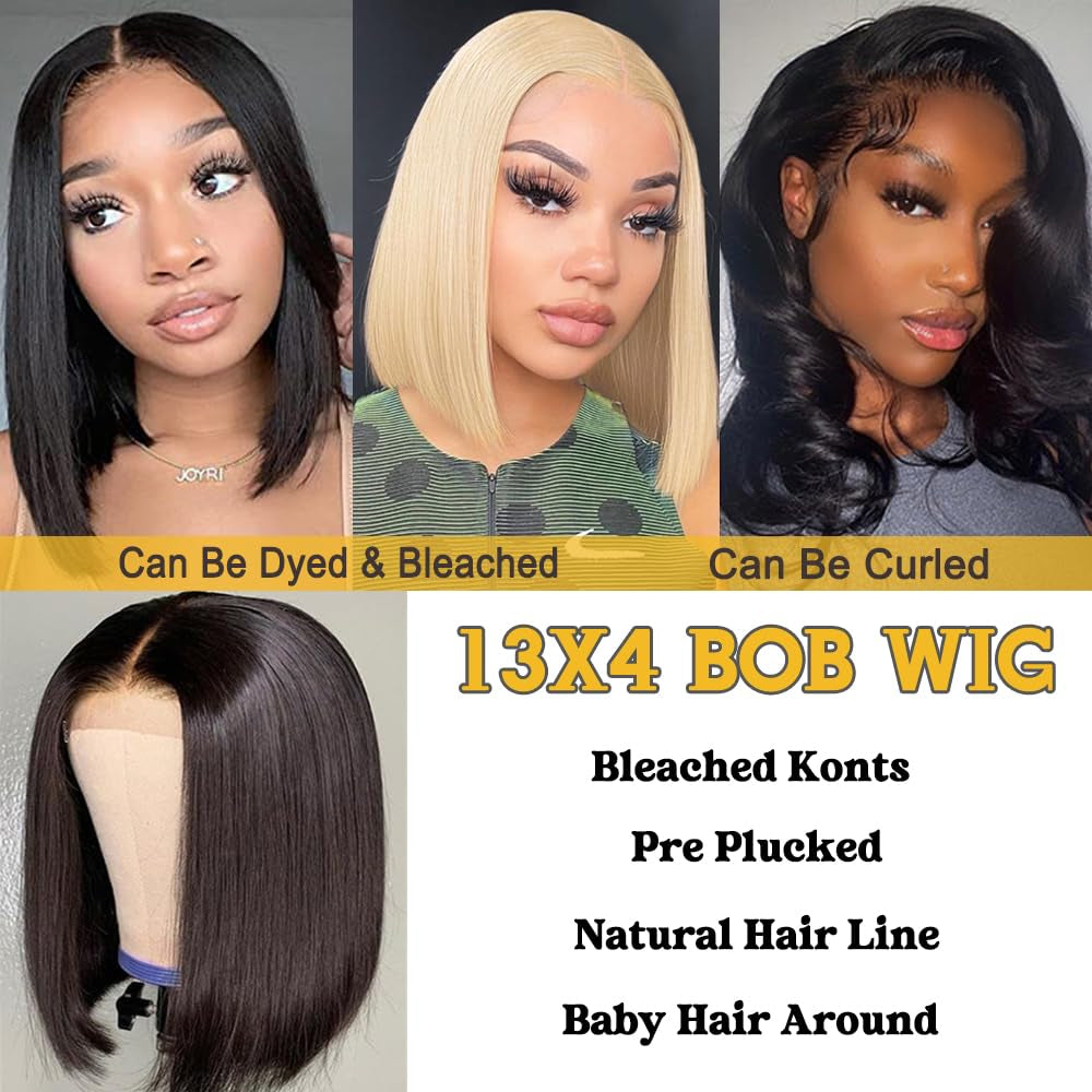 Lace Front Wigs Human Hair Brazilian 13×4 Straight Lace Frontal Wigs Human Hair Wigs for Black Women Pre Plucked with Baby Hair Highlight Blonde Wig 26 Inch