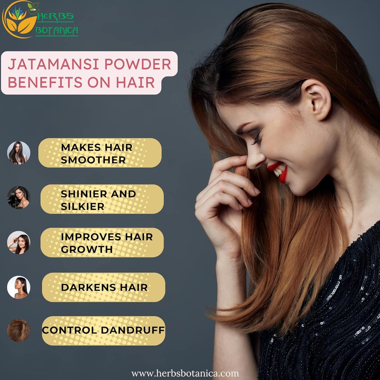 Herbs Botanica Jatamansi Root Powder Organic Nardostachys Jatamansi for Hair Growth Spikenard Stress Relief Formulation Natural Rhizome 5.3 Ounce / 150 Gms