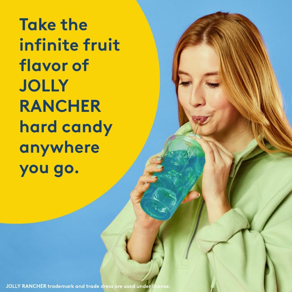 Jolly Rancher Rancher Singles to Go Water Drink Mix, Blue Raspberry, 12 Boxes with 6 Packets Each, 72 Total Servings