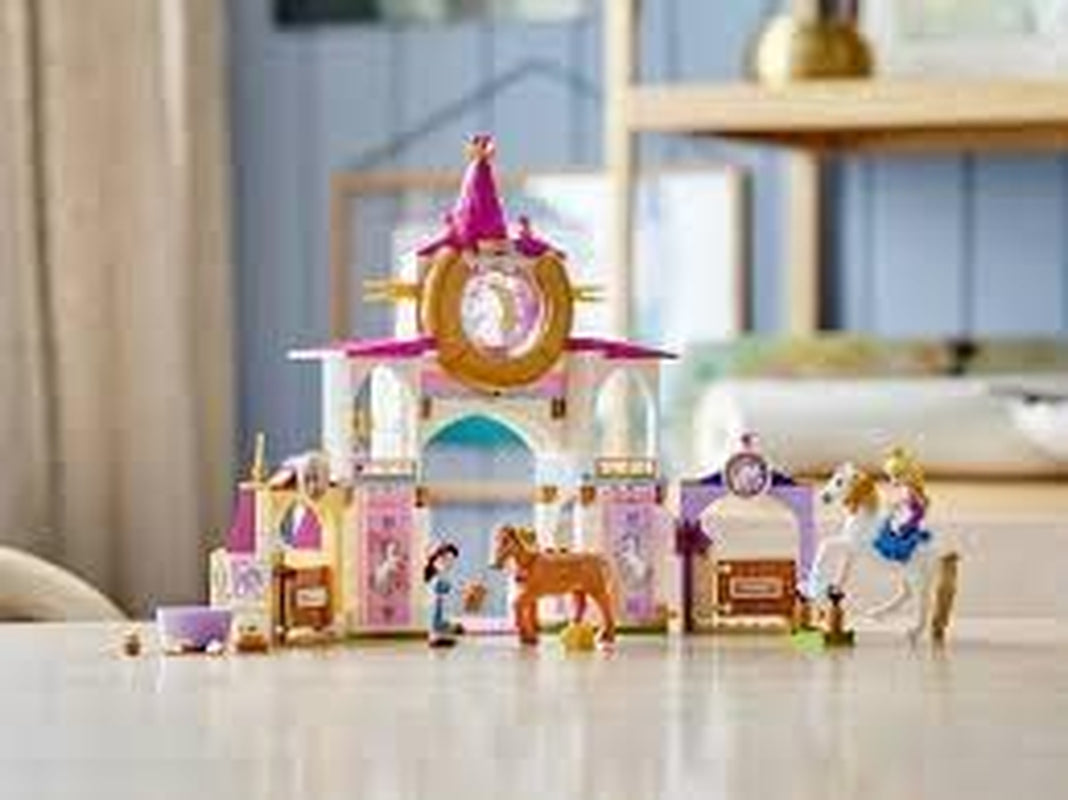 LEGO Disney Belle and Rapunzel’S Royal Stables 43195 Building Kit; Great for Inspiring Imaginative, Creative Play (239 Pieces)