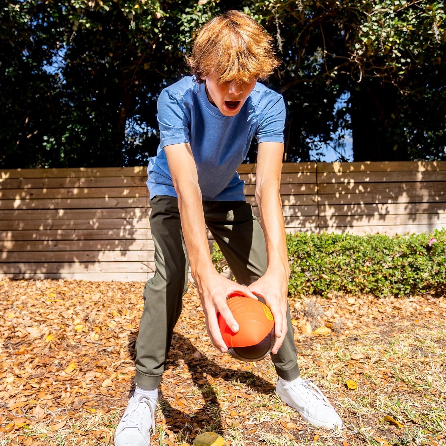 NERF Kids Foam Football - Pro Grip Youth Soft Foam Ball - Indoor + Outdoor Football for Kids - Small NERF Foam Football - 9" Inch Youth Sized Football - Red + Black