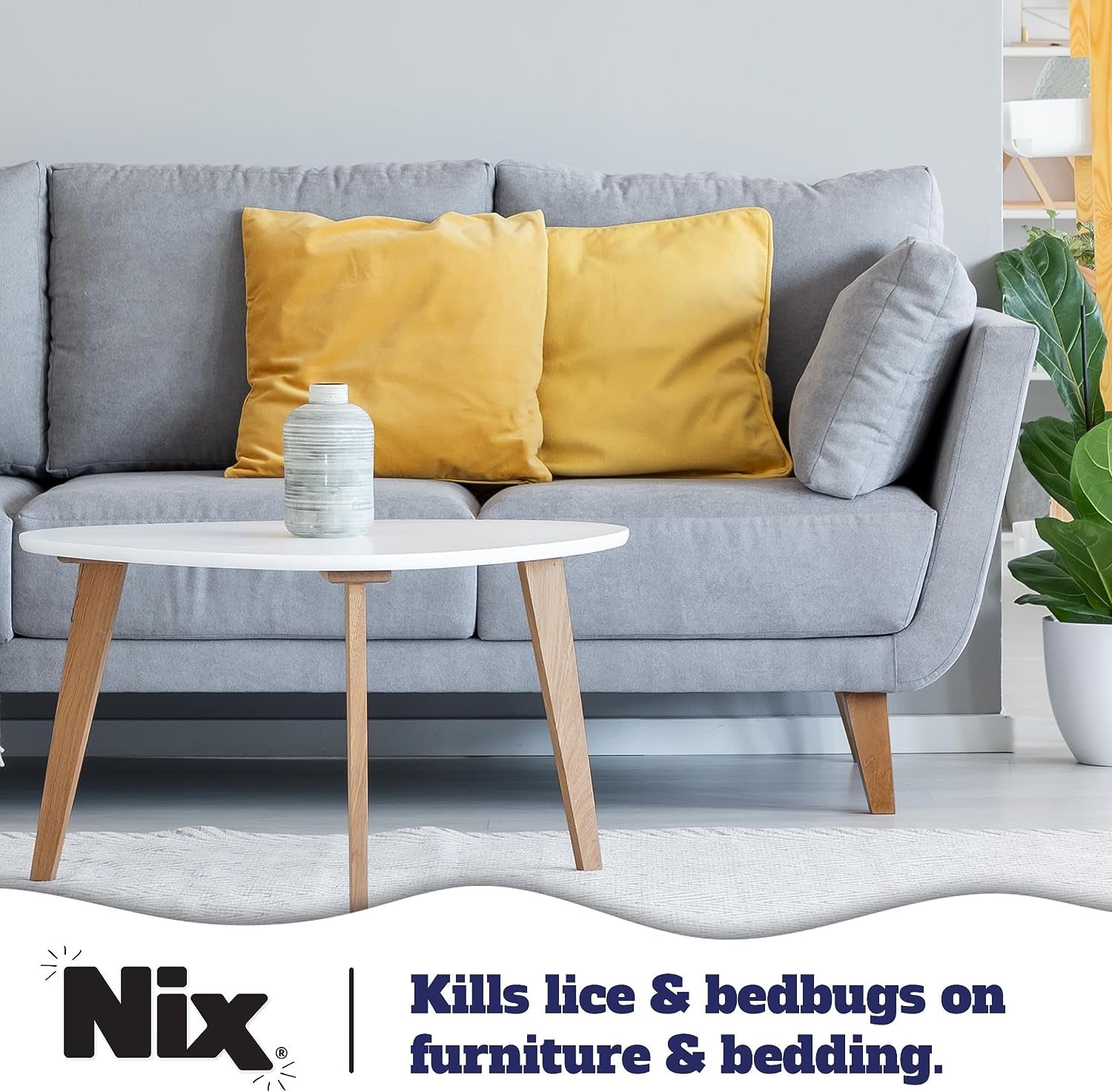 Nix Lice & Bedbug Killing Spray for Home, Bedding & Furniture, 5 Fl Oz