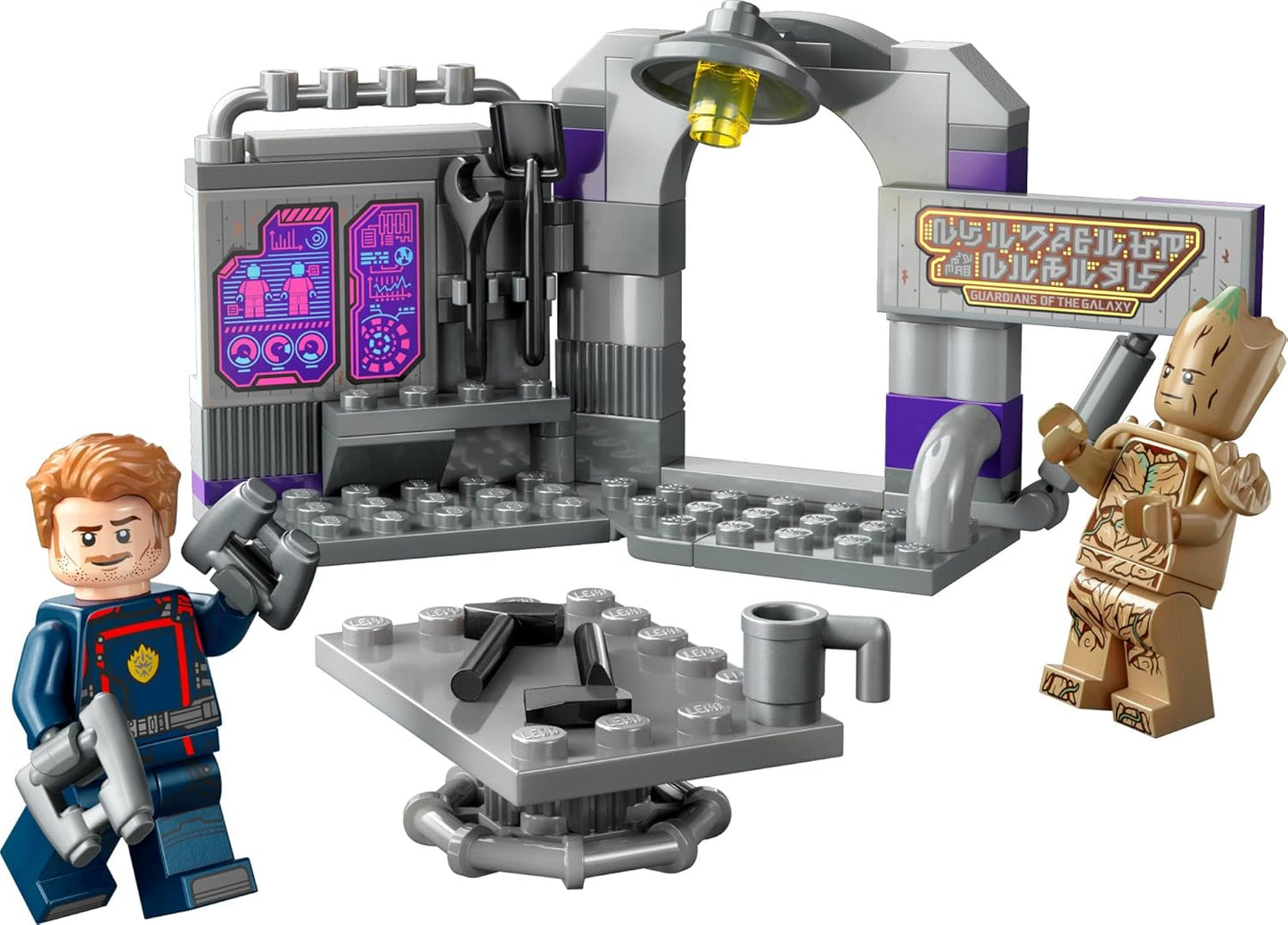 LEGO Marvel Guardians of the Galaxy Headquarters 76253, Super Hero Building Toy Set from Guardians of the Galaxy 3 with Groot and Star-Lord Minifigures, Gift for Kids, Boys and Girls Ages 7 and Up
