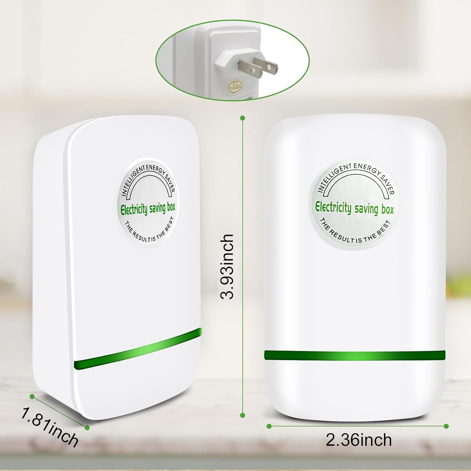 Stop Watt Energy Saving Device,Power Saver Electricity Saving Device save Electricity, Power Energy Saver, Electricity Saving Box with Us Plug 90V-250V 30Kw, 2 Pack