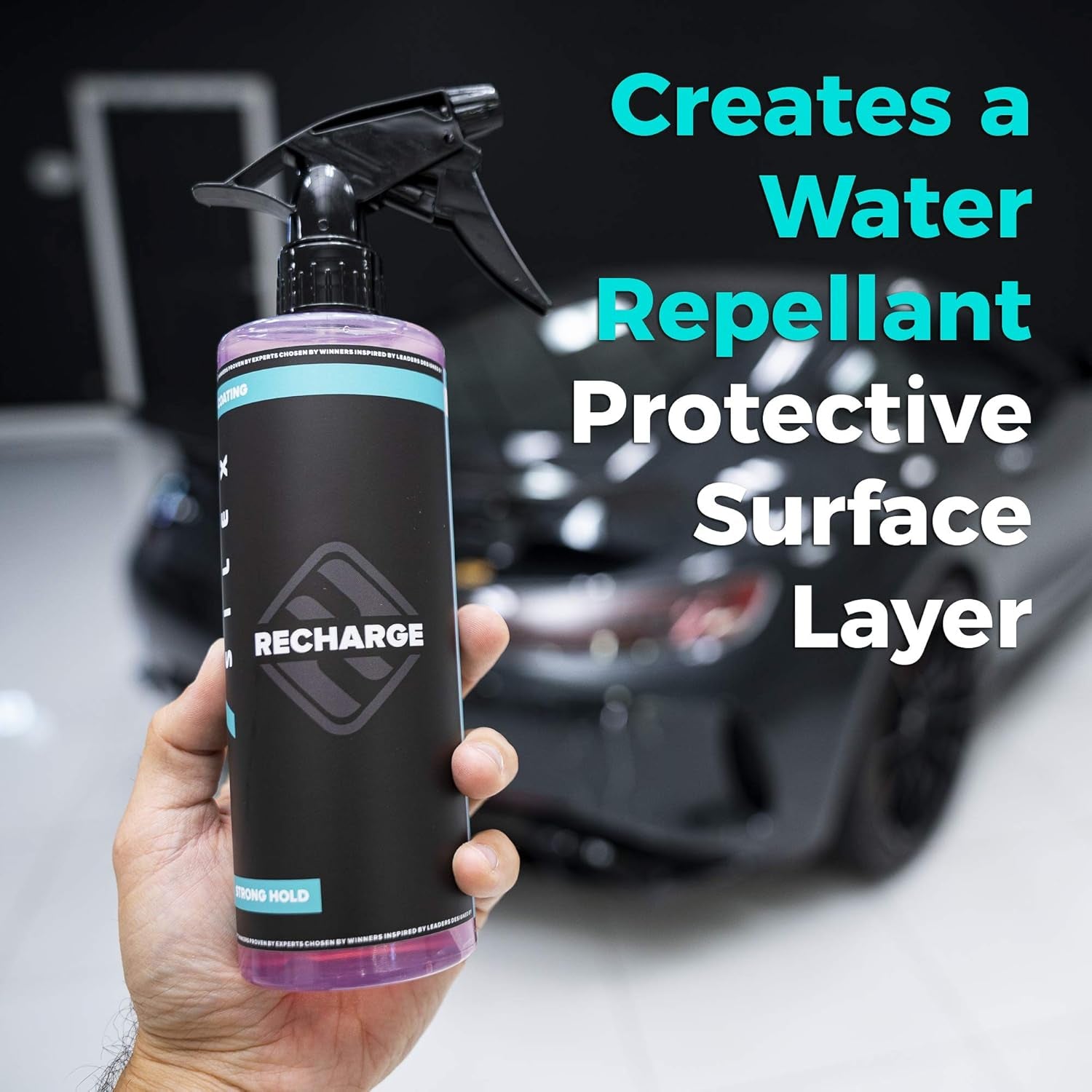 Hydrosilex Recharge Car Ceramic Coating - Wet/Dry Applied Protective Ultra Hydrophobic Ceramic Detail Spray Replaces Wax & Sealants - DIY Friendly Car Care Products 6 Months of Protection - 16 Ounces