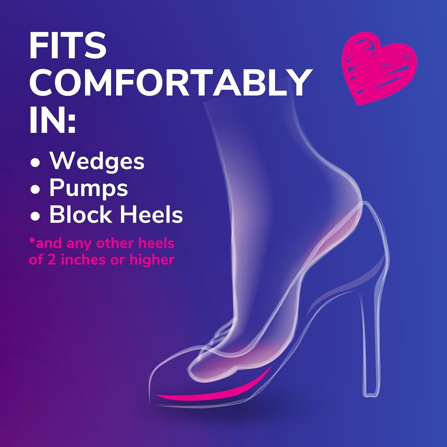 Dr. Scholl'S Ball of Foot Cushions for High Heels (One Size) // Relieve and Prevent Ball of Foot Pain with Discreet Cushions That Absorb Shock and Make High Heels More Comfortable