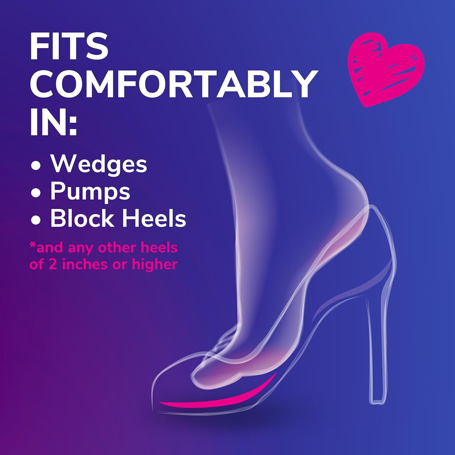 Dr. Scholl'S Ball of Foot Cushions for High Heels (One Size) // Relieve and Prevent Ball of Foot Pain with Discreet Cushions That Absorb Shock and Make High Heels More Comfortable