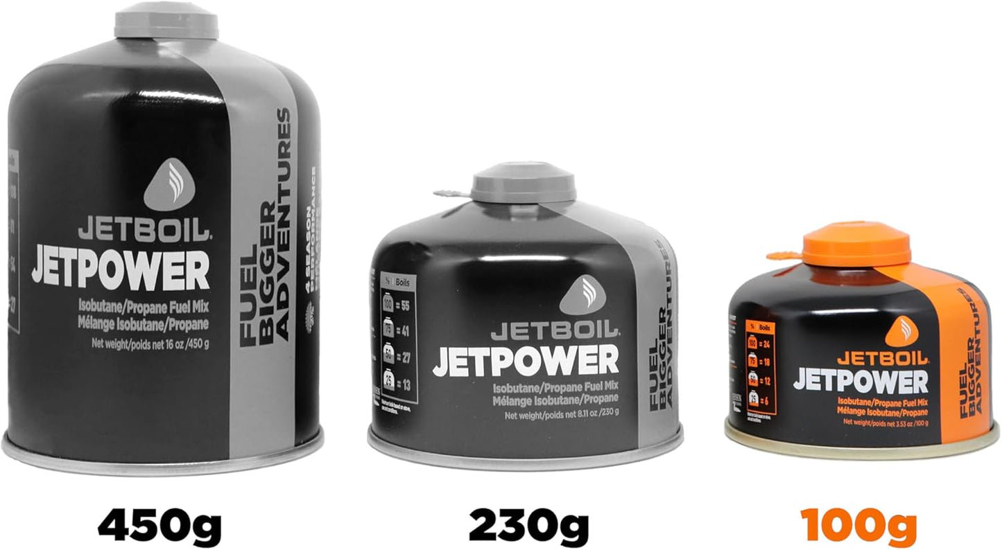 Jetboil Jetpower Fuel for Jetboil Camping and Backpacking Stoves, 100 Grams