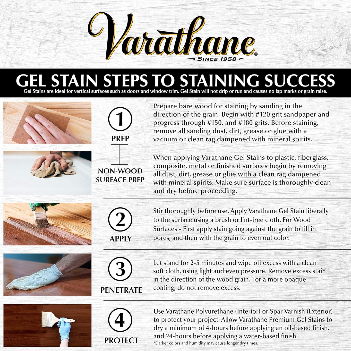 Varathane 358322 Premium Gel Stain, Half Pint, Black