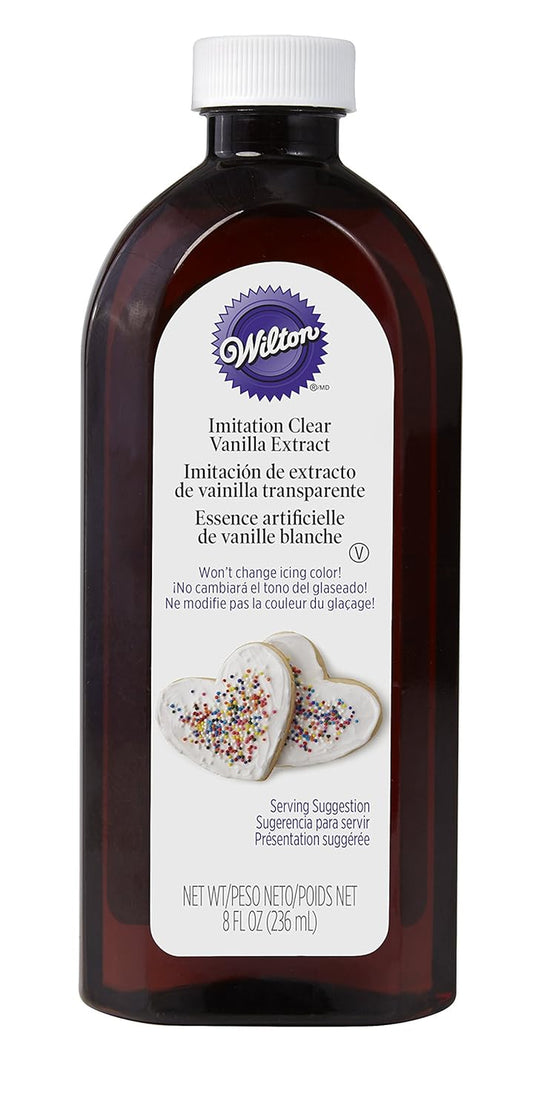 Wilton Clear Imitation Vanilla 8 Oz Bottle