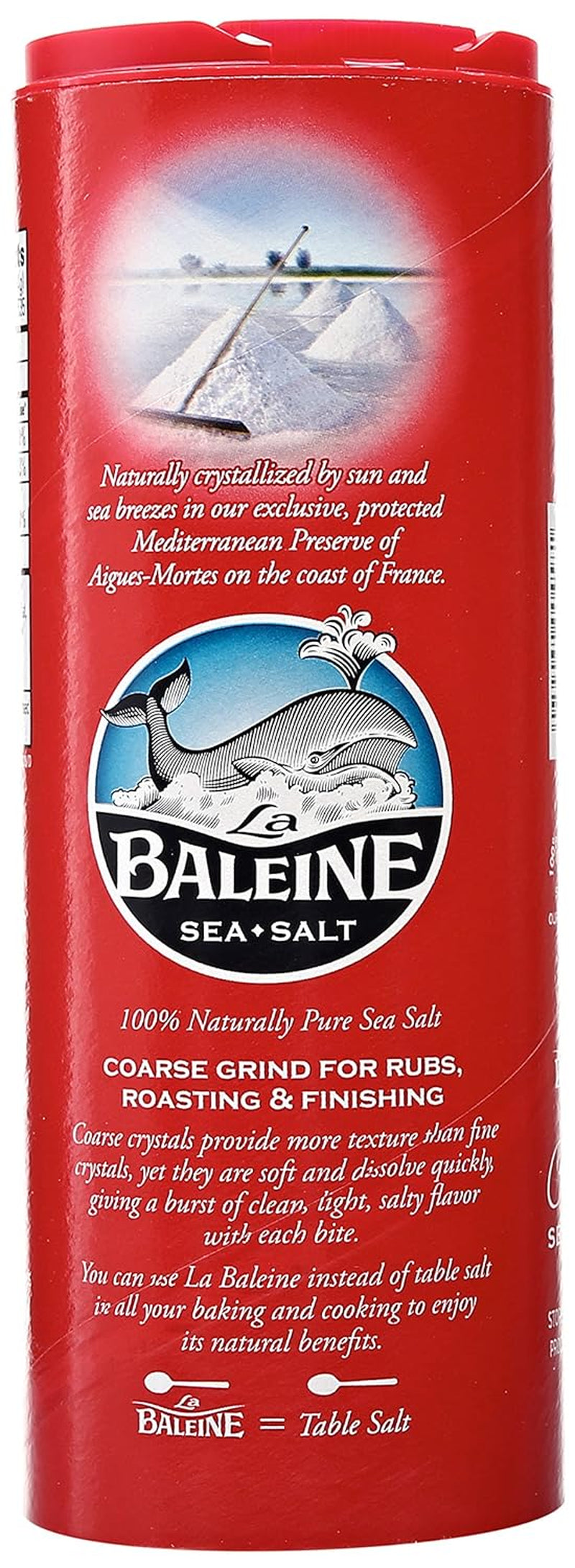 La Baleine Coarse Sea Salt, Canister 26.5Oz