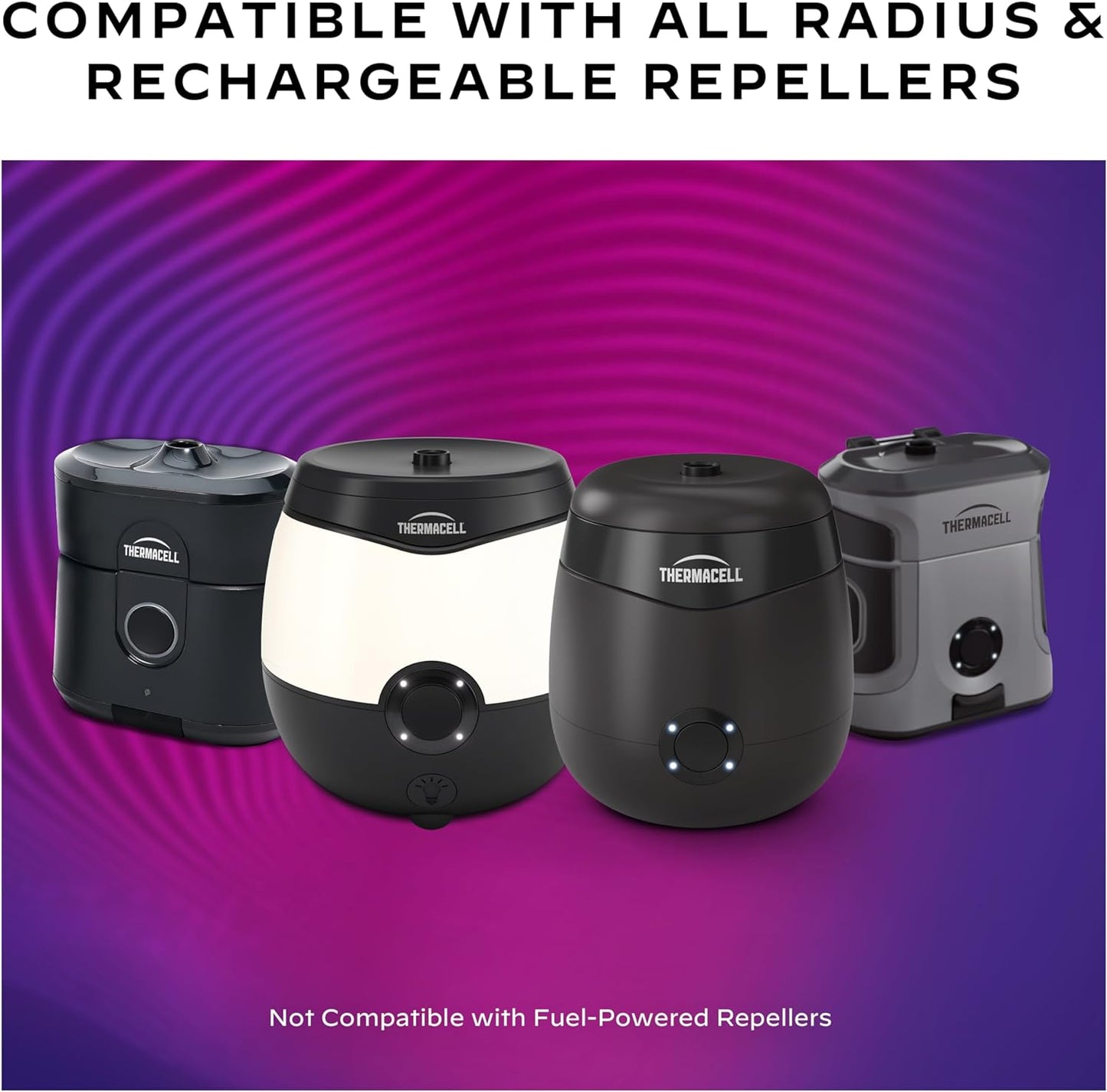 Thermacell Rechargeable Mosquito Repeller Refills; Advanced Repellent Formula Provides 20 Foot Protection Zone; Compatible with Thermacell E-Series & Radius Only; No DEET, Spray or Flame