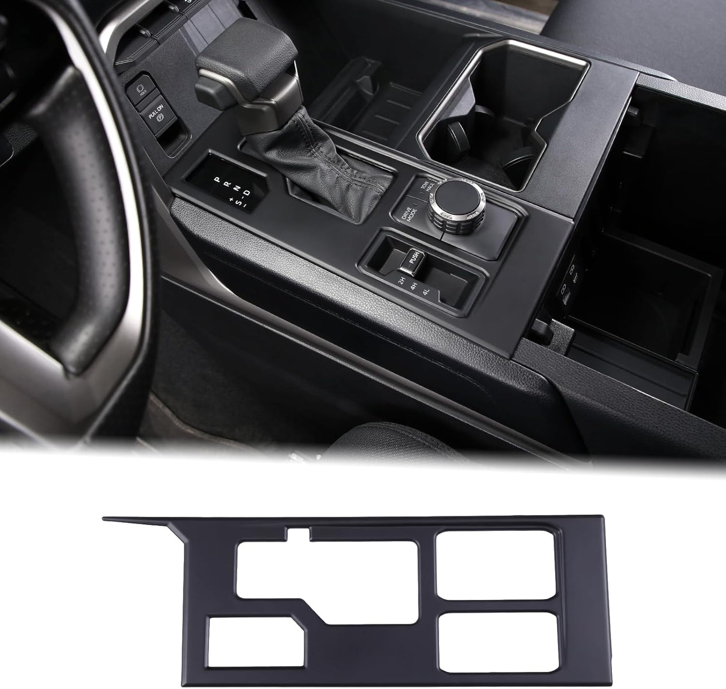Aunginsy Central Control Gear Shift Panel Trim Cover Compatible with Toyota Tundra/Sequoia 2022-2024 Truck Gear Shifter Console Anti-Scratch Panel Frame Decorative Sticker Protection ABS Accessories