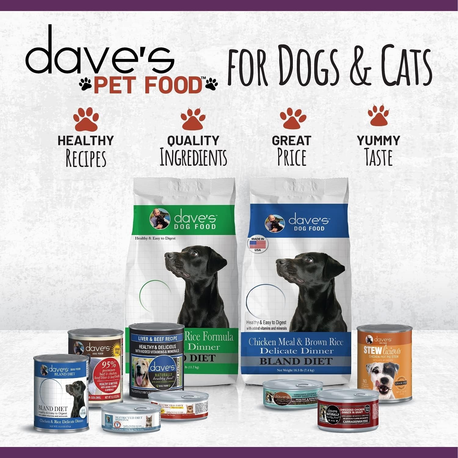 Dave'S Pet Food Grain Free Wet Cat Food (Chicken), Made in USA Naturally Healthy Canned Cat Food, Added Vitamins & Minerals, Wheat & Gluten-Free, 12.5 Oz Cans (Case of 12)