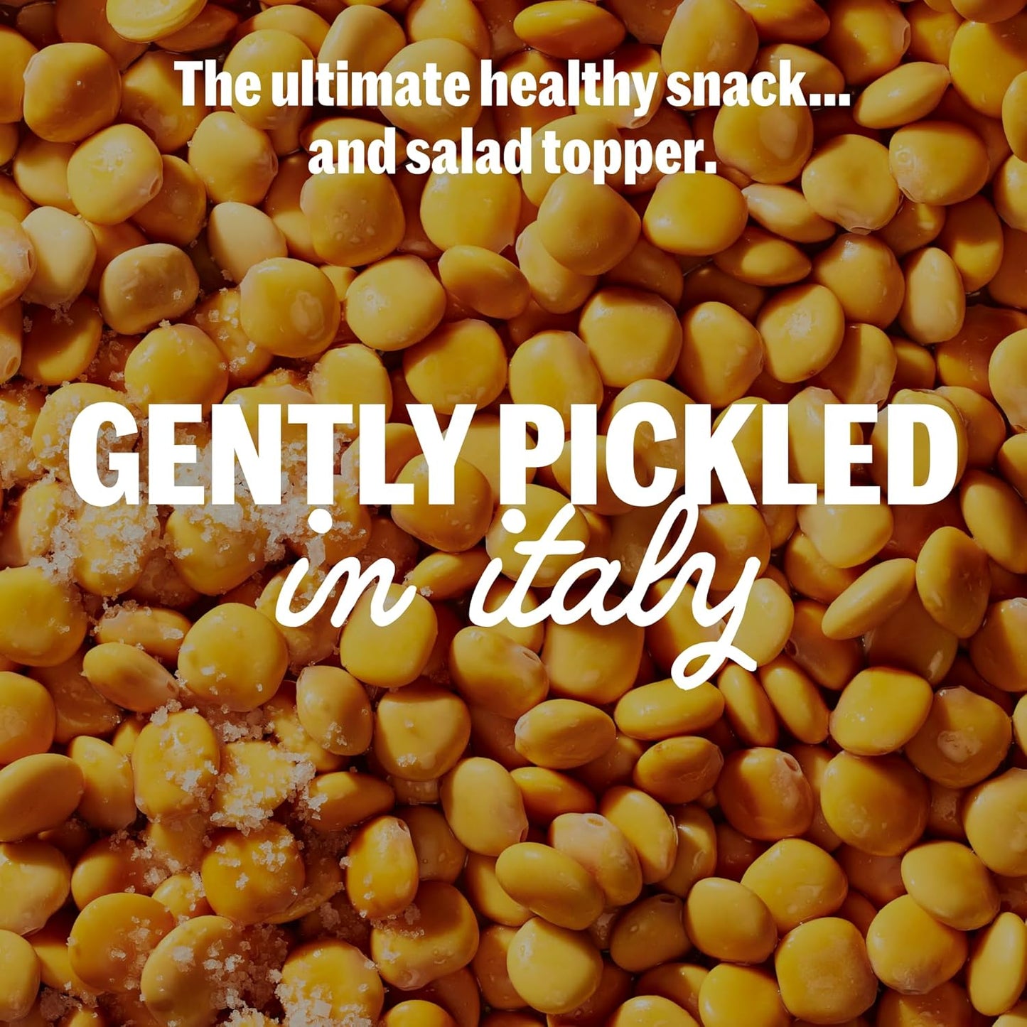 BRAMI Lupini Beans Snack, Sea Salt & Vinegar, 7G Plant Based Protein, 0G Net Carbs, Vegan, Vegetarian, Keto, Mediterranean Diet, Non Perishable, 5.3Oz