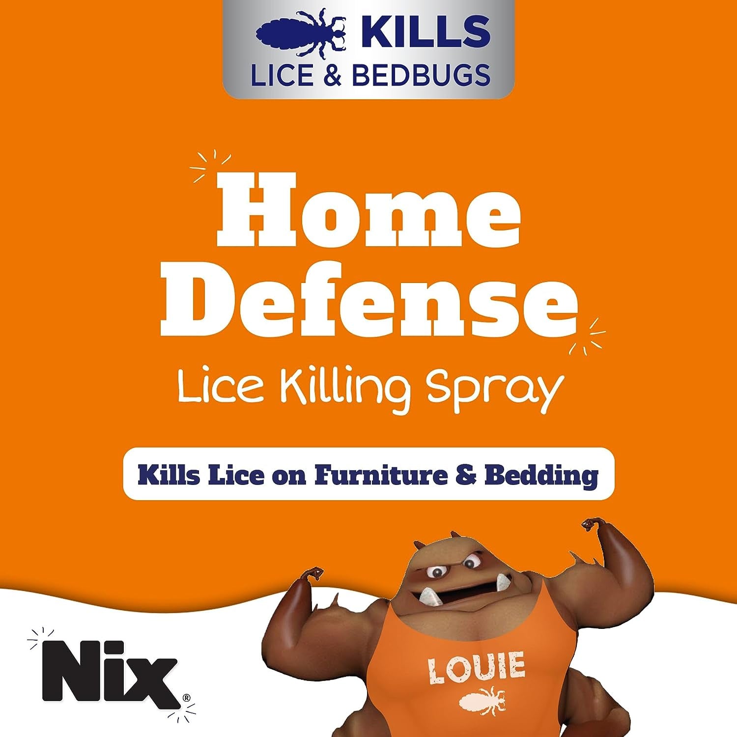 Nix Lice & Bedbug Killing Spray for Home, Bedding & Furniture, 5 Fl Oz