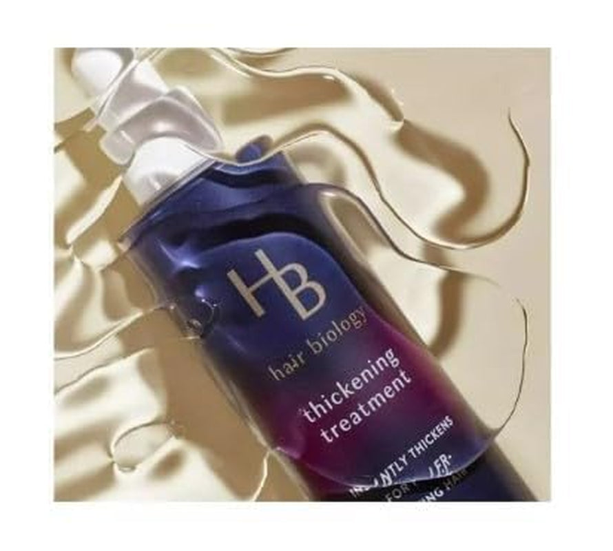 HB Hair Biology Thickening Treatment for Fine, Thin, Flat, and Treated Hair, (1 Pack), Purple, 6.4 Fl Oz Total `