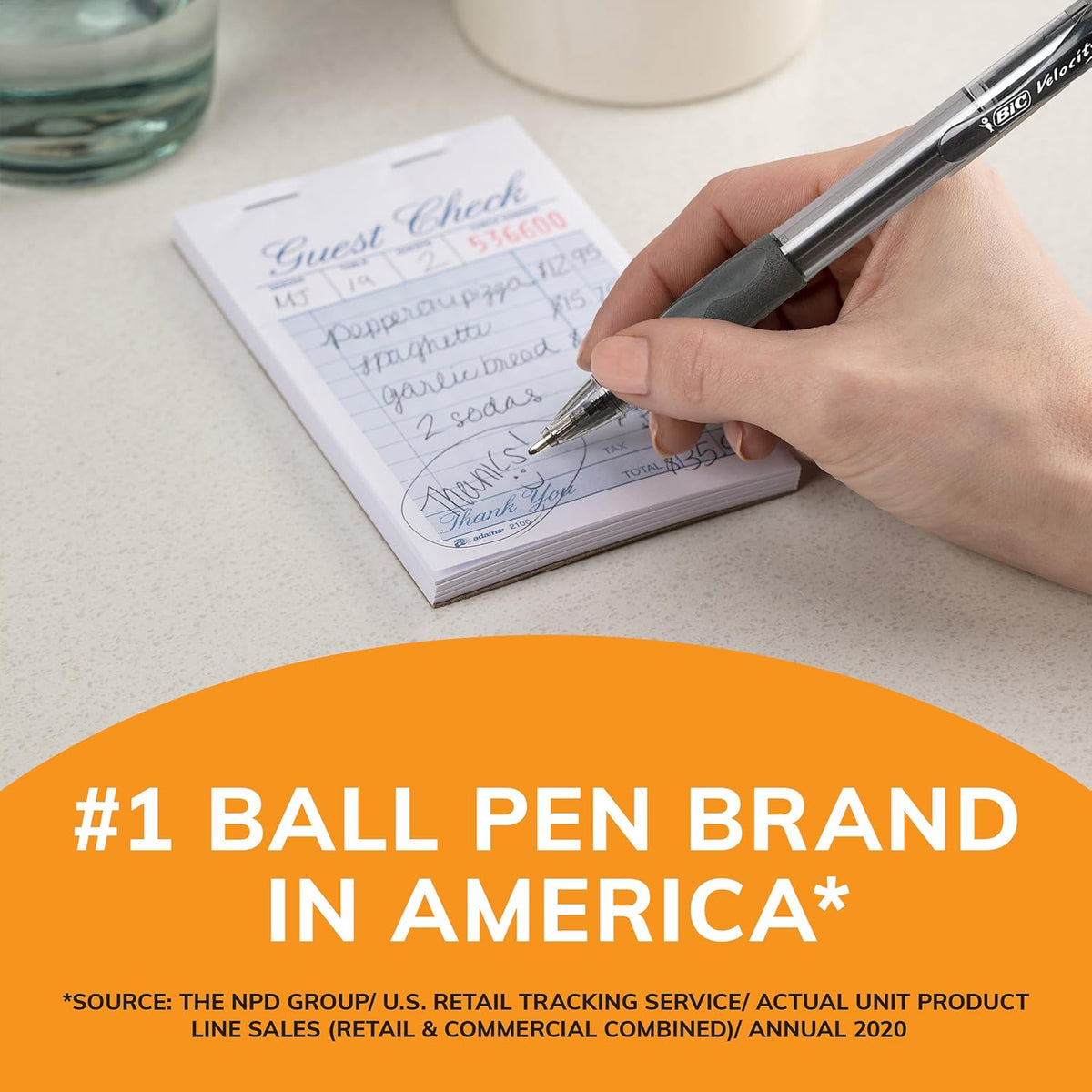 BIC Velocity Bold Retractable Ball Pen, Bold Point (1.6Mm), Black, 2 Count, Great for Everyday Writing