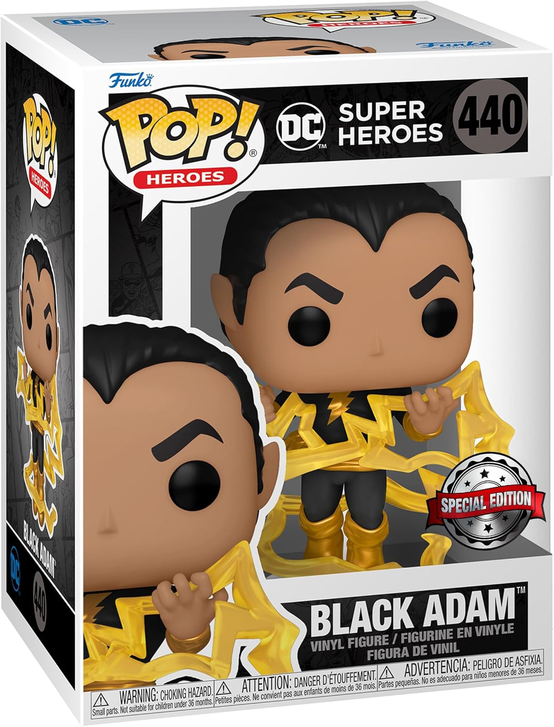 Funko Pop! DC Super Heroes - Black Adam, Classic Special Edition Exclusive Multicolor Vinyl Figure #440