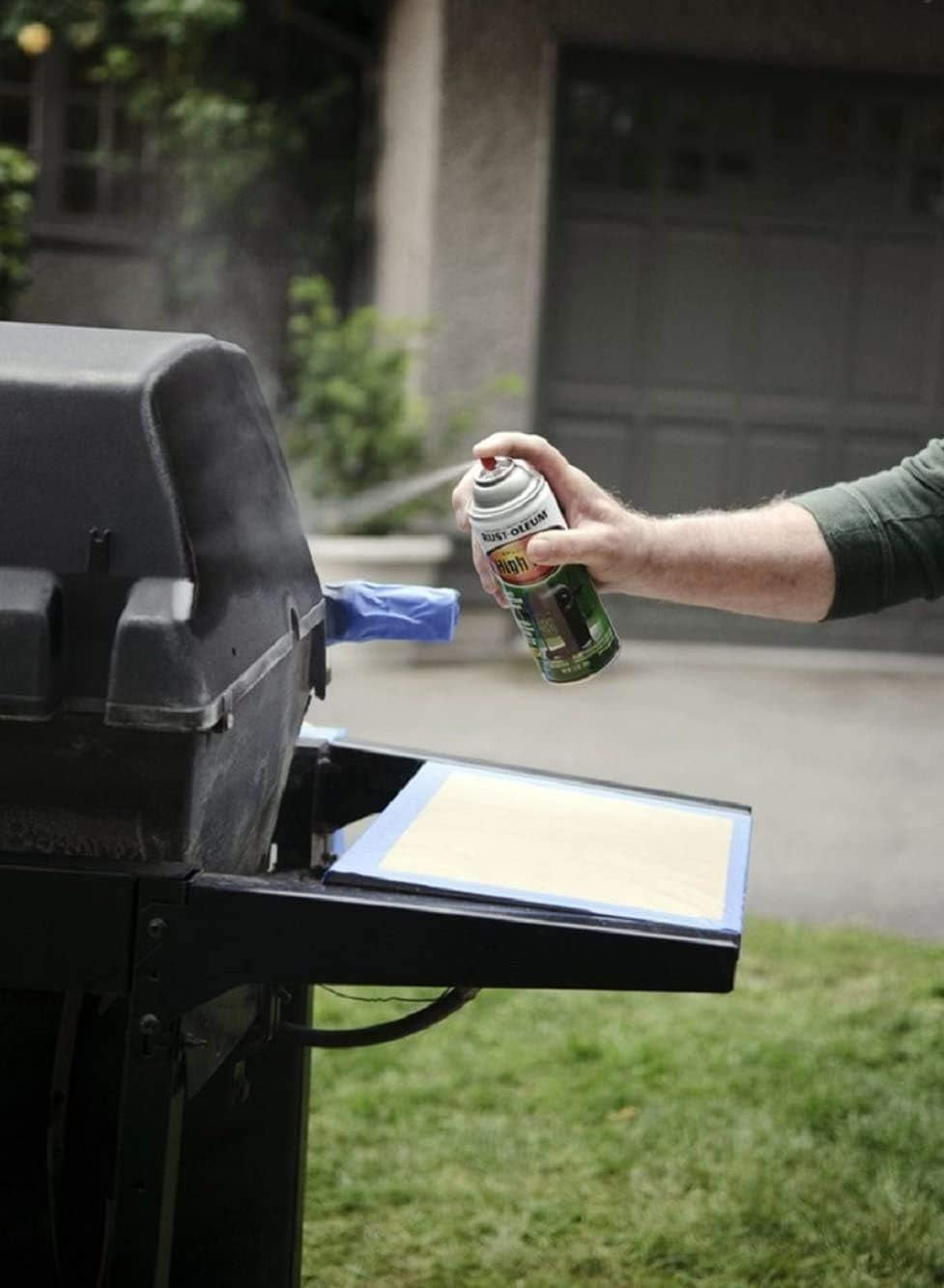 Rust-Oleum 7778830 High Heat Spray Paint, 12 Ounce, Bar-B-Que Black, 12 Fl Oz