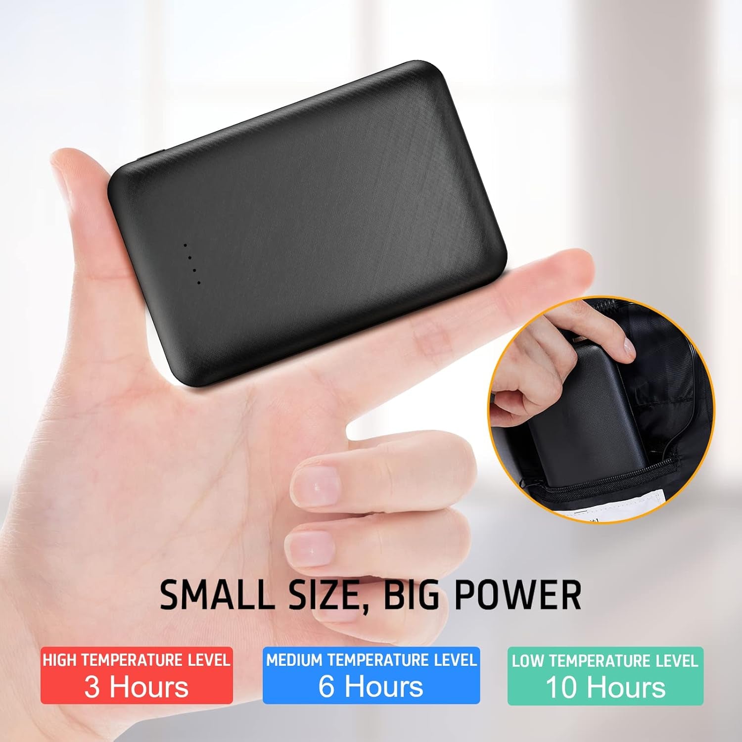 5V2A Battery Pack for Heated Vest Heated Jacket 10000Mah Power Bank for Men Women(Not Suit for 7.4V Heated Clothing)