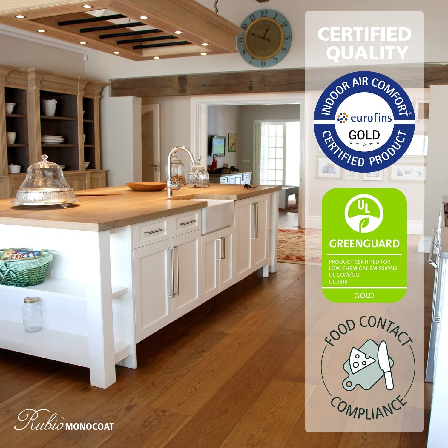 Rubio Monocoat Oil plus 2C, 350 Milliliters, Pure, Interior Wood Stain and Finish, Food Safe, Easy One-Coat, Linseed Oil, Plant Based, Voc/Solvent Free, Furniture & Flooring Hardwax Oil