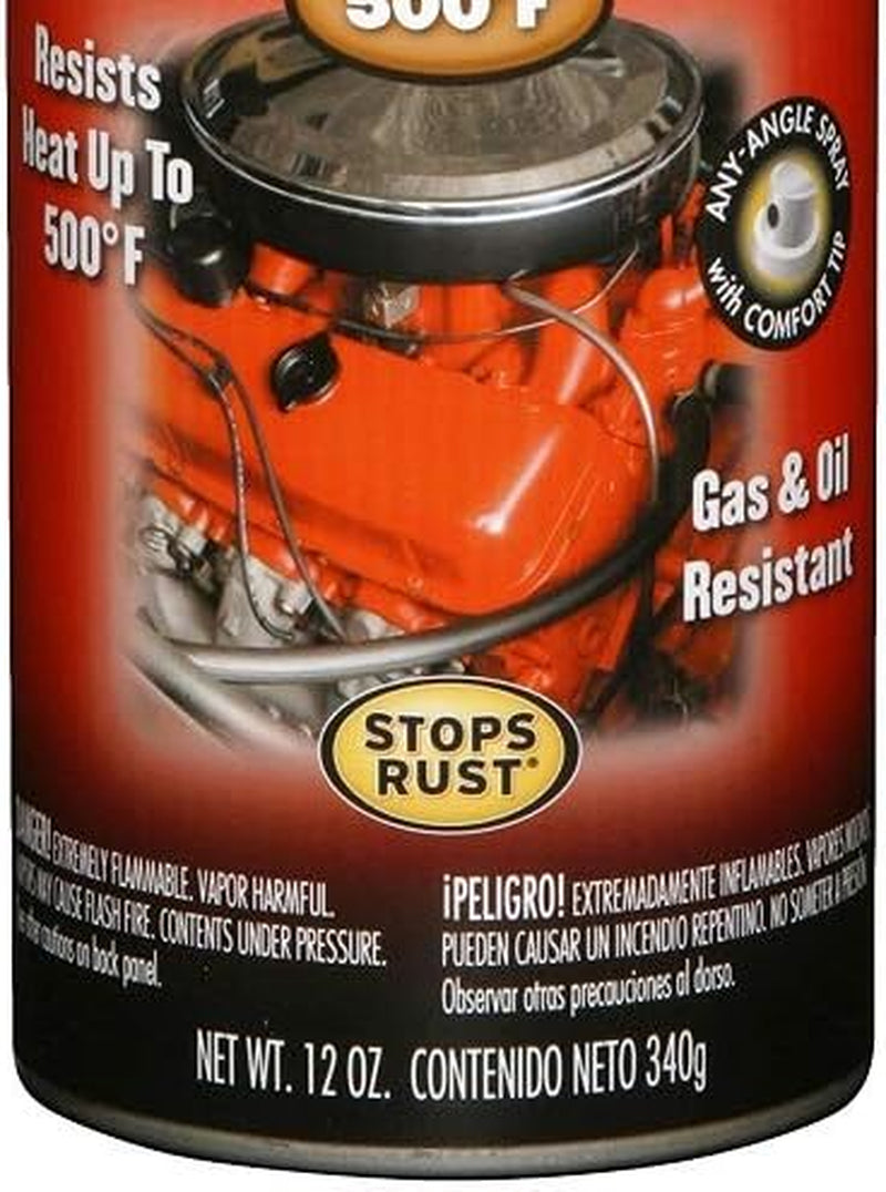 Rust-Oleum 248932, Gloss Black, 12 Oz, Automotive Engine Enamel Spray Paint, 12 Ounce (Pack of 1)