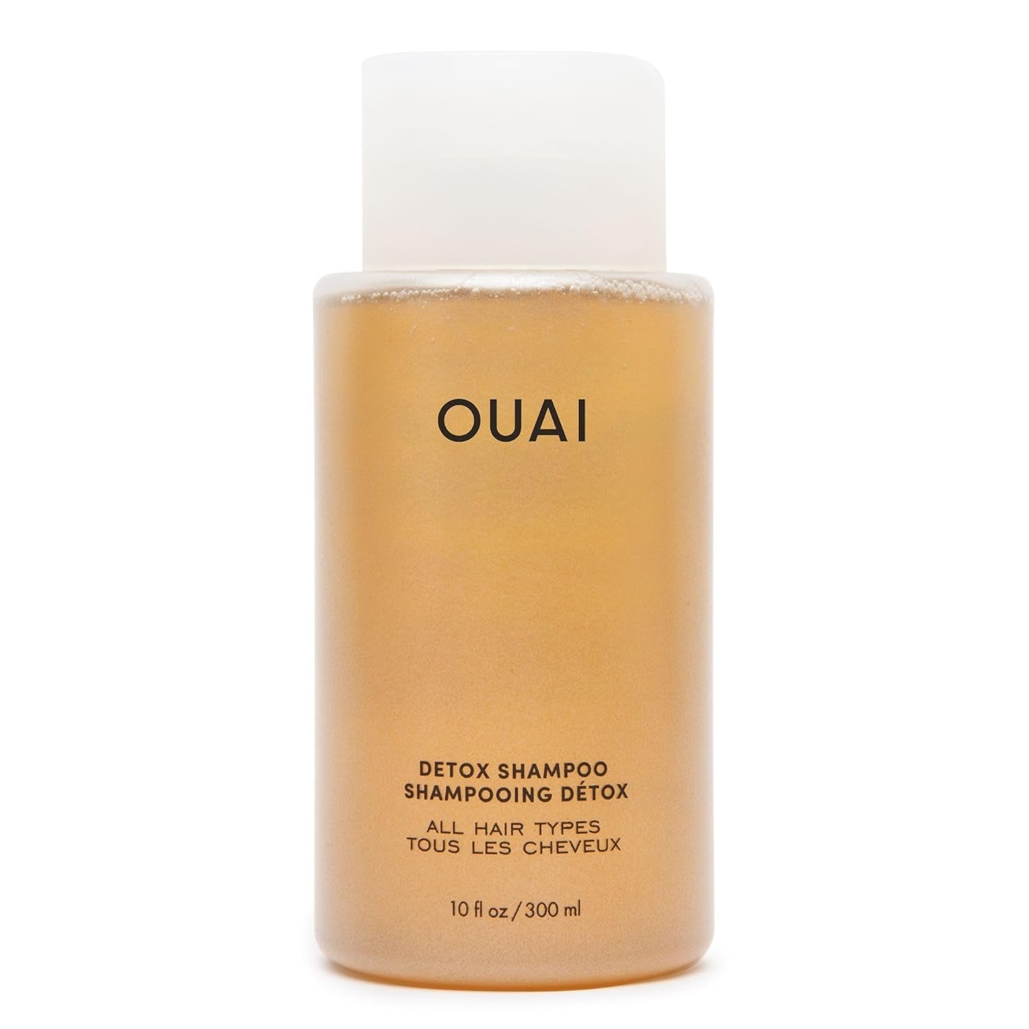 OUAI Detox Shampoo - Clarifying Shampoo for Build Up, Dirt, Oil, Product and Hard Water - Apple Cider Vinegar & Keratin for Clean, Refreshed Hair - Sulfate-Free Hair Care (10 Oz)