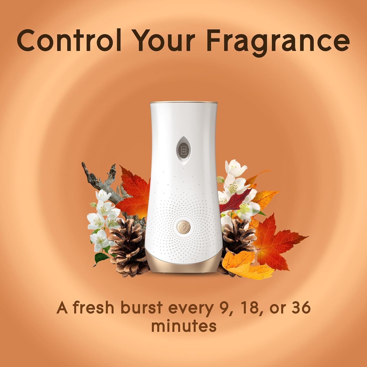 Glade Automatic Spray Refill, Air Freshener for Home and Bathroom, Cashmere Woods, 6.2 Oz, 2 Count