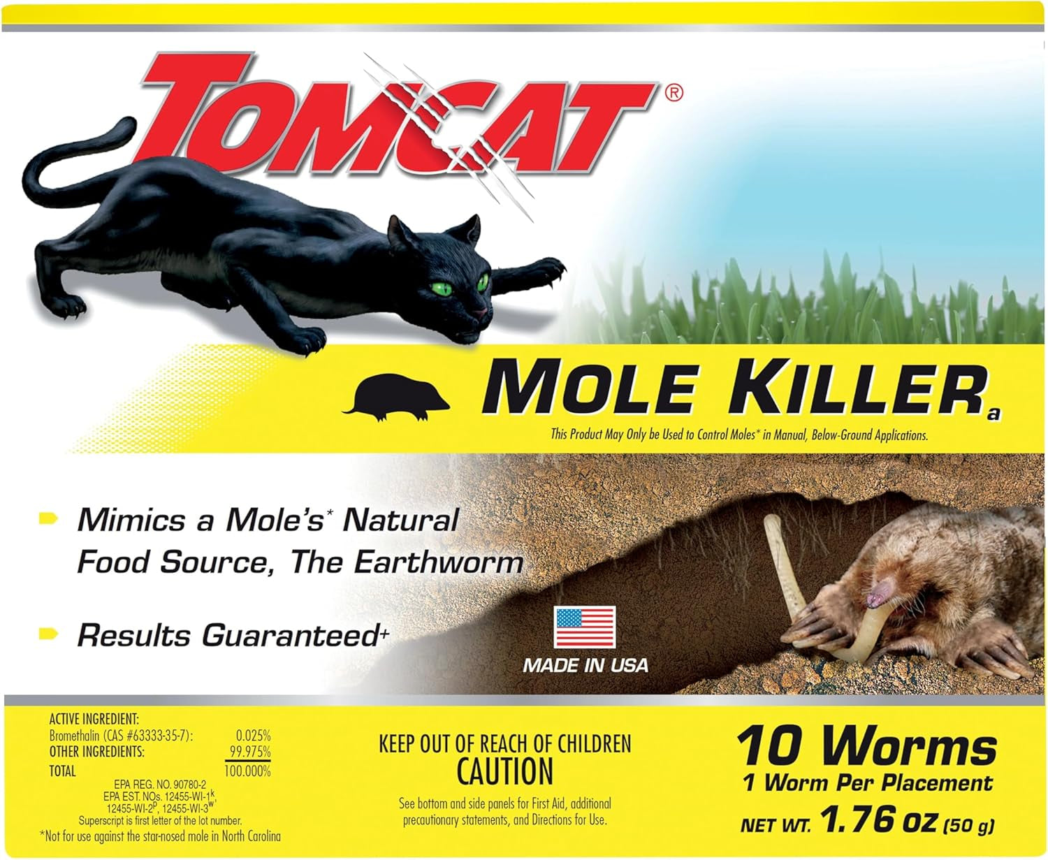 Tomcat Mole Killer - Worm Bait (Box)