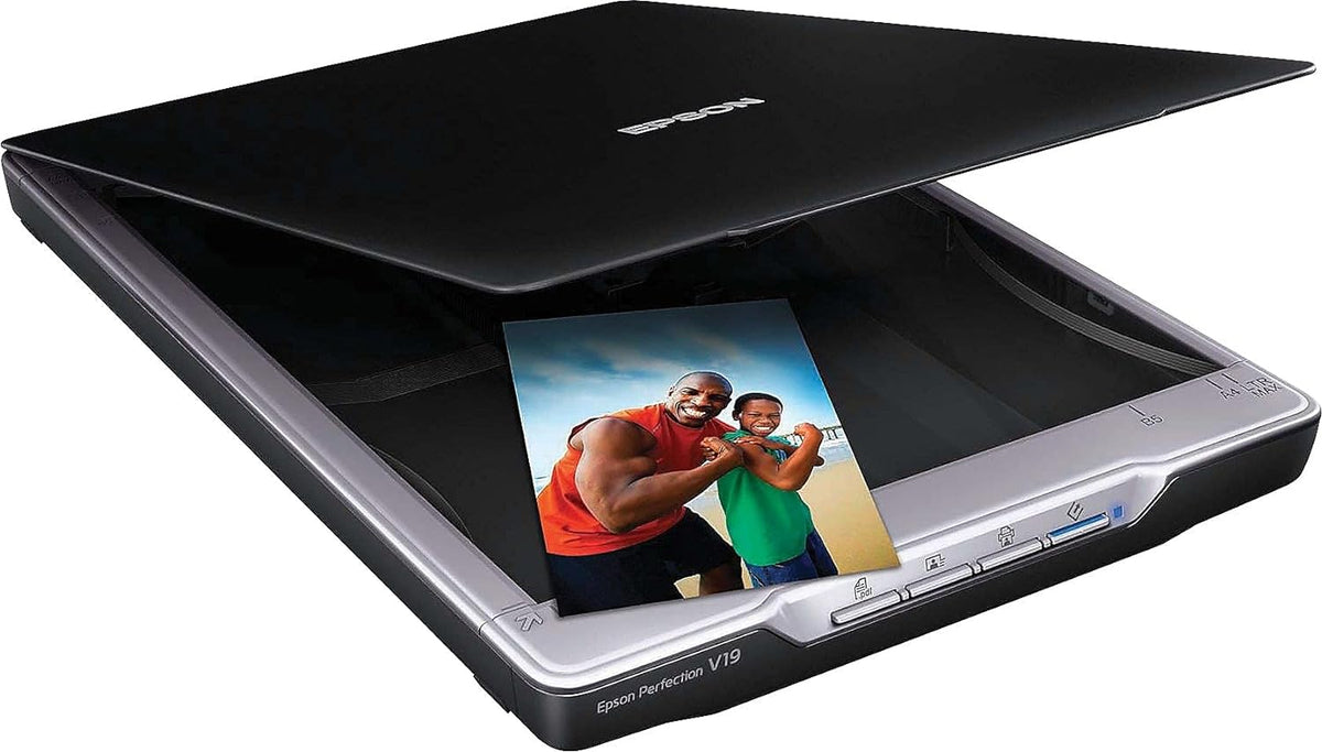Epson Perfection V19 Color Photo & Document Scanner with Scan-To-Cloud & 4800 Dpi Optical Resolution , Black