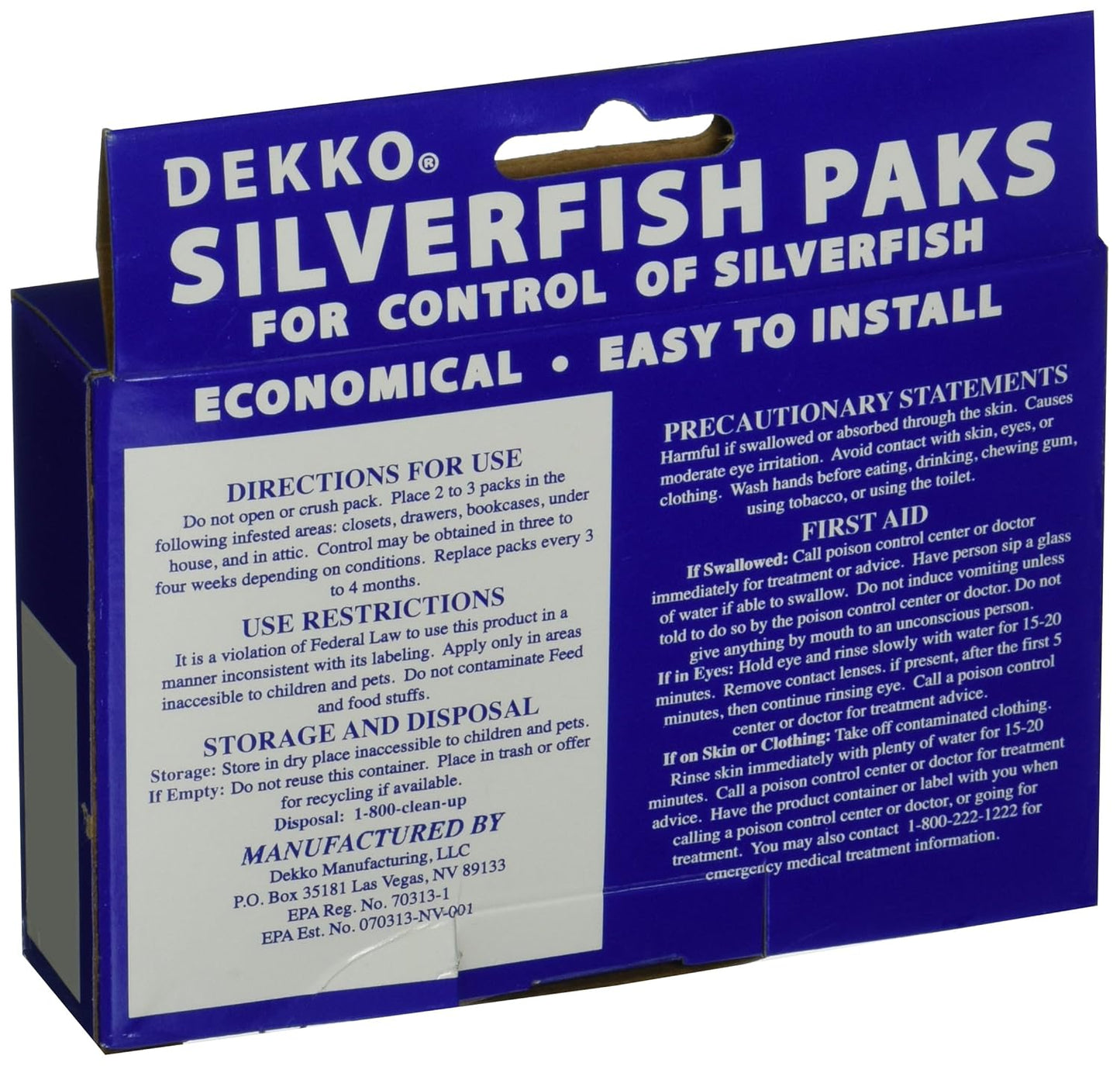 Silverfish Paks DEK1002 (Pack of 2)