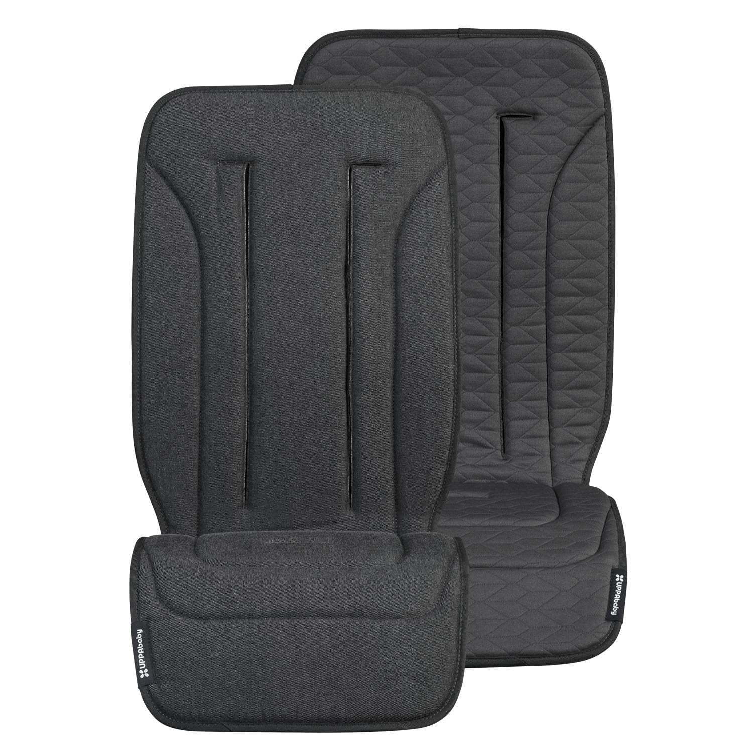 Uppababy Reversible Seat Liner/Water-Resistant and Comfortable/Easy Stroller Attachment/Reed (Charcoal Denim/Cozy Knit)