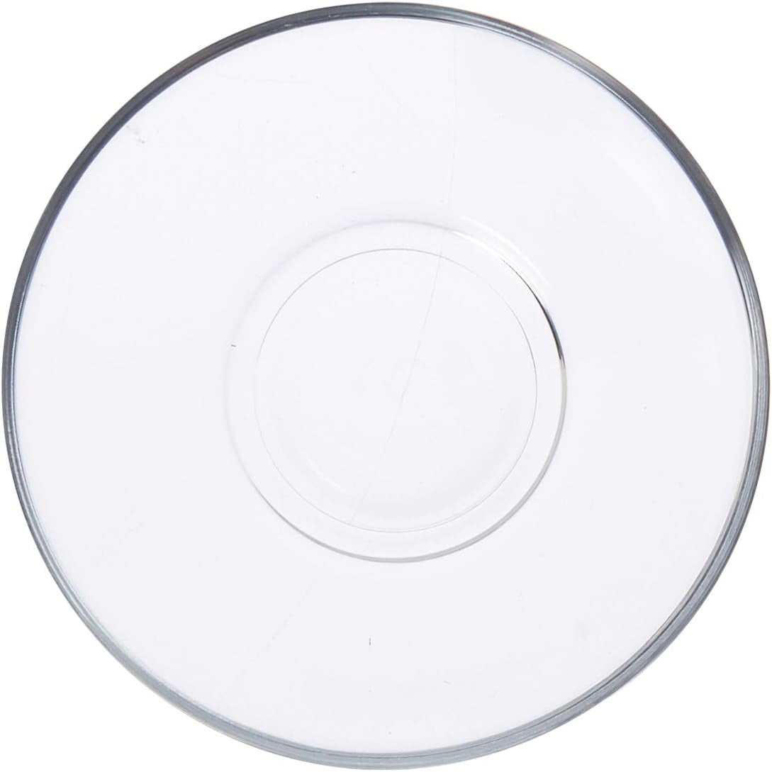 Pasabahce Turkish Glass Saucers Tea Plates, 6 Count