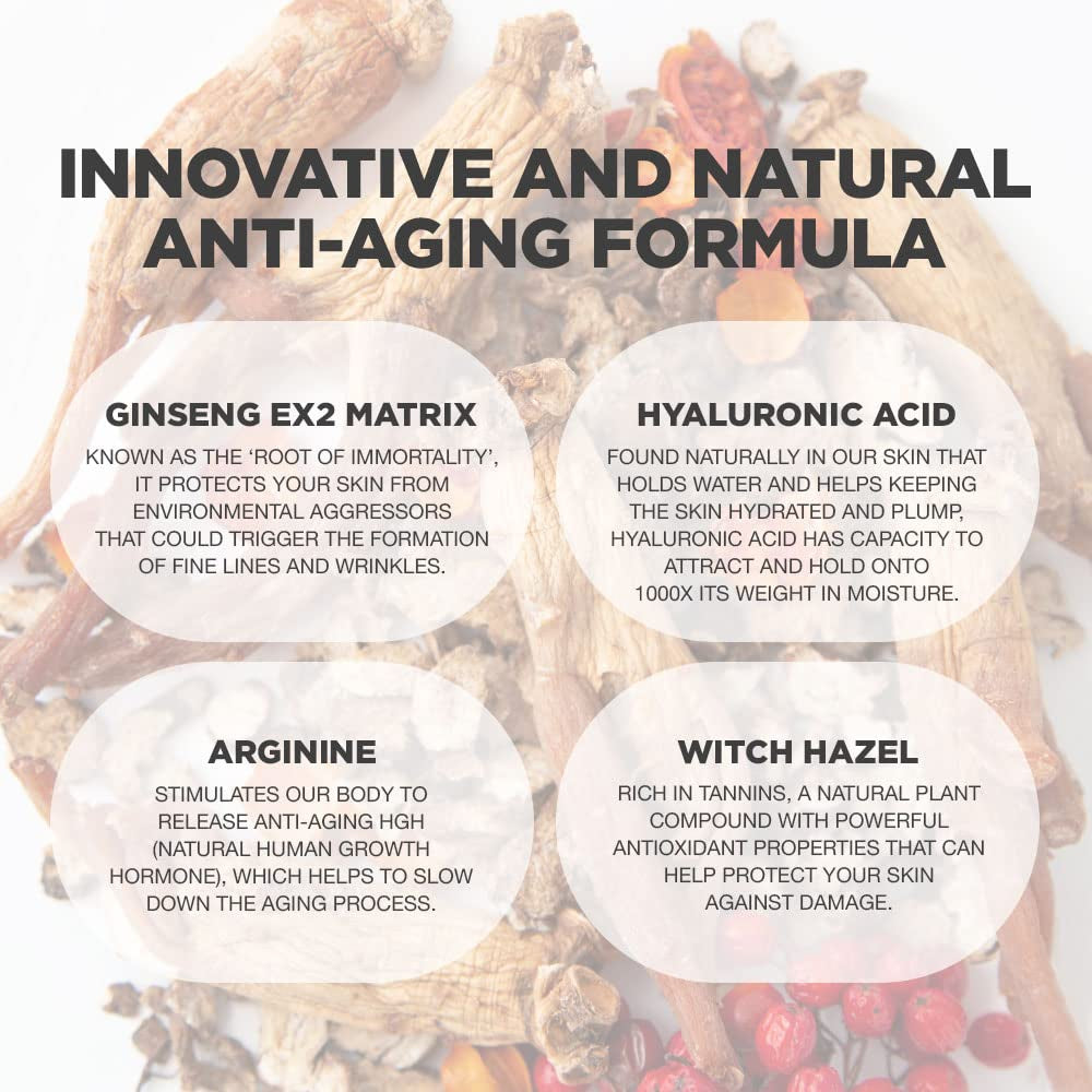 Ginseng Radiance Serum | Ginseng Serum with 52.5% Korean Ginseng Extract | Korean Ginseng Serum Formulated with Ginseng Extract, Hyaluronic Acid & WGF Complex-3 | Korean Ginseng Skin Care Technology